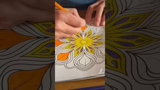 Relaxing mandala color with me mindfulcoloring mandala adultcoloring coloringbook selfcare [upl. by Pritchett]