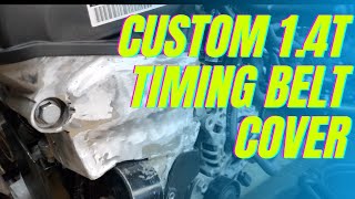 Custom 14t VW rabbit timing belt cover  CZTA swapped 1975 Rabbit [upl. by Ely]