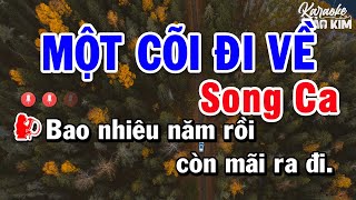 Một Cõi Đi Về karaoke Song Ca 2023 [upl. by Maibach]