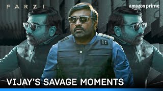 Every Savage Moment ft Vijay Sethupathi  Farzi  Prime Video India [upl. by Rolyks]