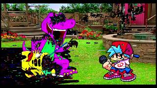 Fnf pibby it doesnt matter size Barney and bj vs bf by  kwasibrooks  barney and bj Song [upl. by Ahseikal]