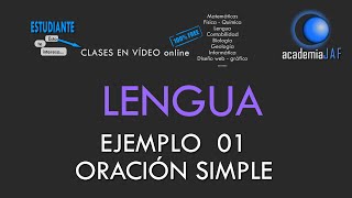 Ejemplo 01  Oración simple analizada sintácticamente con atributo y complemento del nombre  Lengua [upl. by Mikahs]