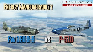 Energy Maneuverability 2  P51D vs Fw 190 D9 [upl. by Malone]