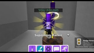 How to get SUPERNOVA marker in FIND THE MARKERS Roblox  UPDATED 2024 [upl. by Benia]