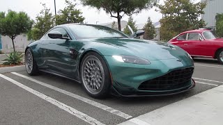 Aston Martin Vantage F1 w Vorsteiner Wheels w startup [upl. by Esmaria635]