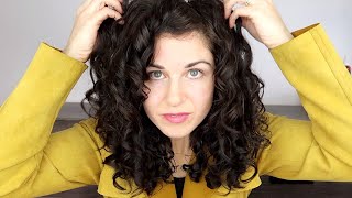 Curl Clumps How I get my curly  wavy hair to clump easily [upl. by Bamford118]