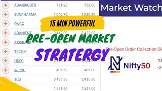 Preopen market intraday strategy BankNifty Nifty Intraday [upl. by Otila]