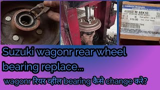 How to replace rear wheels bearing in wagonrautoshala [upl. by Anehta]