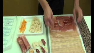 Video ricetta Sushi di prosciutto crudo  Prosciuttoit [upl. by Kipper]