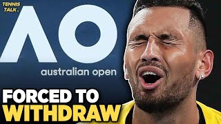 Kyrgios Forced to Withdraw from Australian Open 2024  Tennis Talk News [upl. by Ahsan821]