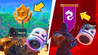 FORTNITE  SEASON 8 WEEK 1 amp 2 SECRET BATTLE STAR AND SECRET BANNER IN LOADING SCREEN [upl. by Madid]