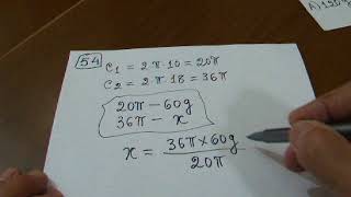 CONCURSO QUESTÃO 54  COMPRIMENTO DA CIRCUNFERÊNCIA E PROPORÇÃO [upl. by Ticknor129]