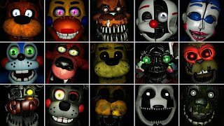 UCN VR Remake  All Jumpscares NonVR Mode [upl. by Jea508]