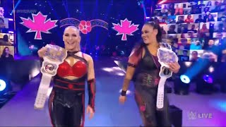 Natalya amp Tamina Entrance  RAW June 28 2021 [upl. by Orianna39]