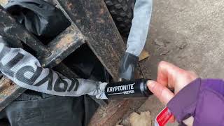 Kryptonite Keeper 785 Chain Bike Lock  Demo and Review [upl. by Roswell282]