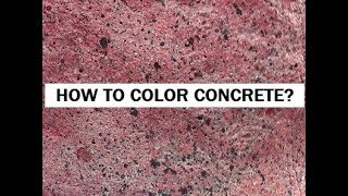 How Do You Color Concrete [upl. by Suruat]