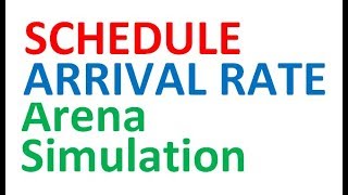 Schedule Arrival Rate Arena Simulation [upl. by Yates]