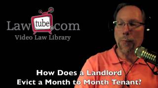 How does landlord evict tenant on a month to month lease [upl. by Namref]