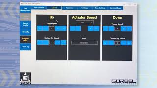 06 03 2 Gorbel G Force Q2 amp iQ2 Smart Connect User Interface Program Menu Speed amp Response [upl. by Nicki]