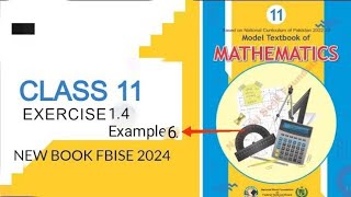 Class 11 maths national book foundation Ex 14 Example 6 [upl. by Riada157]