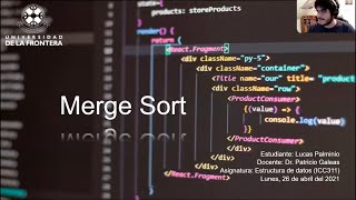 Merge Sort en Java Explicado [upl. by Acisey]