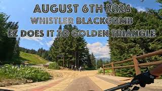 Whistler Blackcomb Ez does it to Golden Triangle MTB POV [upl. by Edwyna]