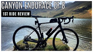 Canyon Endurace CF 8 ultegra Di2  1st ride Review 2024 [upl. by Zigrang707]