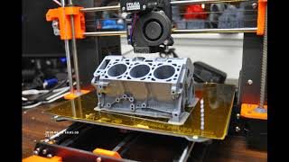 Ford engine block 3d print timelapse [upl. by Ramel439]