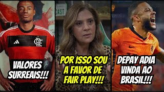 Receita CONDENOU acordo Crefisa Palmeiras Flamengo faz 760 MILHÕES em vendas Depay ADIOU vinda [upl. by Dahs155]