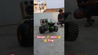 DIY electric John Deere tractor stunt 👑👑shorts rkg [upl. by Adnilav]