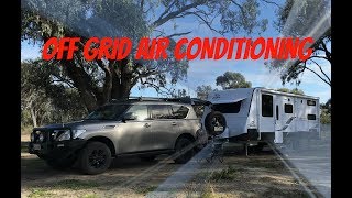 Off Grid Solar Air Conditioning in my Jayco Caravan RV [upl. by Eltsyrhc]