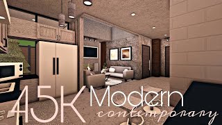 BLOXBURG 45K MODERN CONTEMPORARY HOUSE  NOGAMEPASS [upl. by Lilithe]