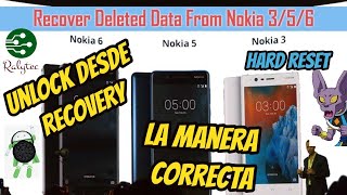 Hard reset cualquier nokia android desde recovery la manera correcta 2023 [upl. by Naxela]