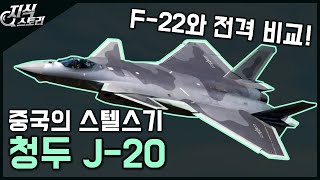 중국의 스텔스기 quot청두 J20quot  F22와 비교 지식스토리 [upl. by Yrdua20]