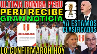 ATENCIÓN PERÚ YA CLASIFICAMOS RECIBIMOS LA MEJOR NOTICIA DESDE EUROPA HOY EN ELIMINATORIAS SORPRENDE [upl. by Yasnyl]