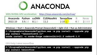Installing TensorflowGPU and Keras for R and Python on Windows in 2024 [upl. by Ludlow]