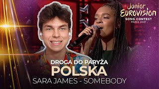 Misja Eurowizja Droga do Paryża  POLSKA  SARA JAMES  Somebody  REAKCJA 2 ENG SUBS [upl. by Rosina]