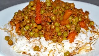 recette libanaise Riz petit poisviande hachéeطريقة عمل الارز بالبازلاءmayaencuisine [upl. by Zakaria303]