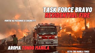 Task Force Bravo Residential Fire Aroma Road 10 Tondo Manila  Iverson Fire Rescue Volunteer [upl. by Christalle852]