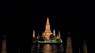 Best of Bangkok Thailand in Seconds 🇹🇭 Wat Arun at Night [upl. by Scheer]