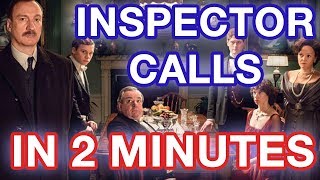 Inspector Calls in 2 minutes GCSE Quotes Plot Characters [upl. by Silvana983]