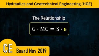 CE Board HGE Problem 7 Soil Properties  CE NOV 2019 [upl. by Esemaj]