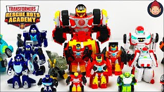 Transformers Rescue Bots Academy Toys  Hot Shot Whirl Hoist Medix Wedge Grimlock [upl. by Gans]