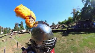 Footage from INSIDE the jousting arena with Knights of Mayhem [upl. by Ansaev]