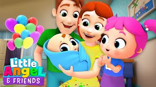 New Baby in the Family  Baby John  Little Angel And Friends Fun Educational Songs [upl. by Corydon]