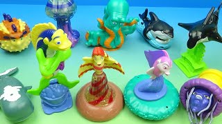 2004 DREAMWORKS SHARK TALE set of 10 BURGER KING MOVIE COLLECTIBLES VIDEO REVIEW [upl. by Ferde]