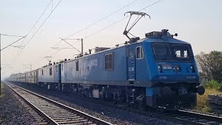 AZAD HIND with EF 12K 12000 HP Loco pulls Howrah Pune Azad Hind Superfast Express towards Pune [upl. by Zanze941]