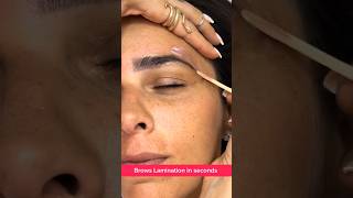 Brows Lamination in seconds 7 ytshortsuk eyebrowshaping juliedesigner [upl. by Sinnel]