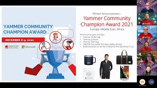 Yammer Community Champion Awards 2021 [upl. by Hammock]