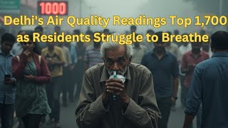 Delhis Air Quality Readings Top 1700 as Residents Struggle to Breathe [upl. by Shakespeare88]